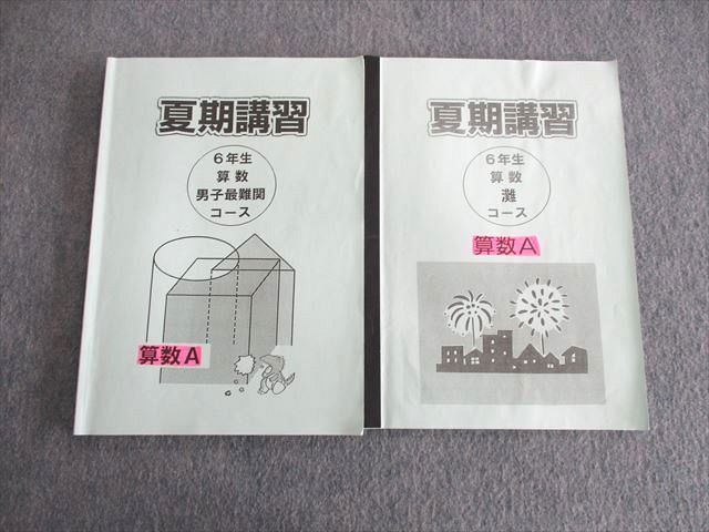 浜学園 小6 算数 男子最難関 夏期講習 2冊