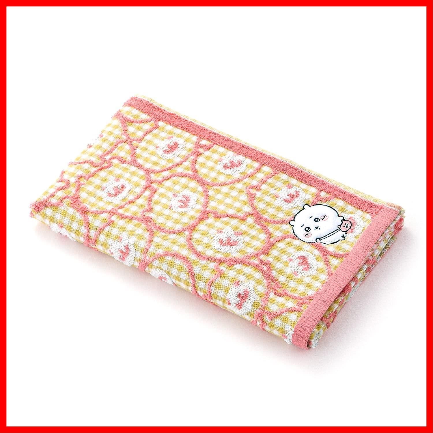 【特価セール】41-1073180 可愛い 約34×120ｃｍ ガーゼパイル イエロー スリムバスタオル ポシェット ちいかわ(Chiikawa)