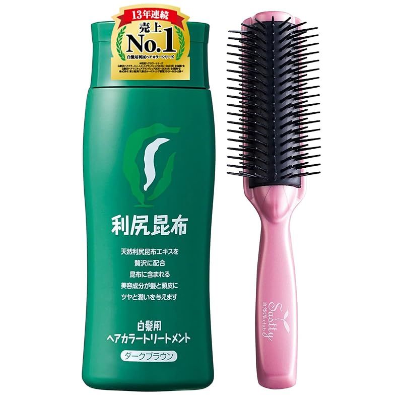 つやプラス ダークブラウン 3本セット Amazon | Sastty (サスティ) 【白髪用】利尻ヘアカラー
