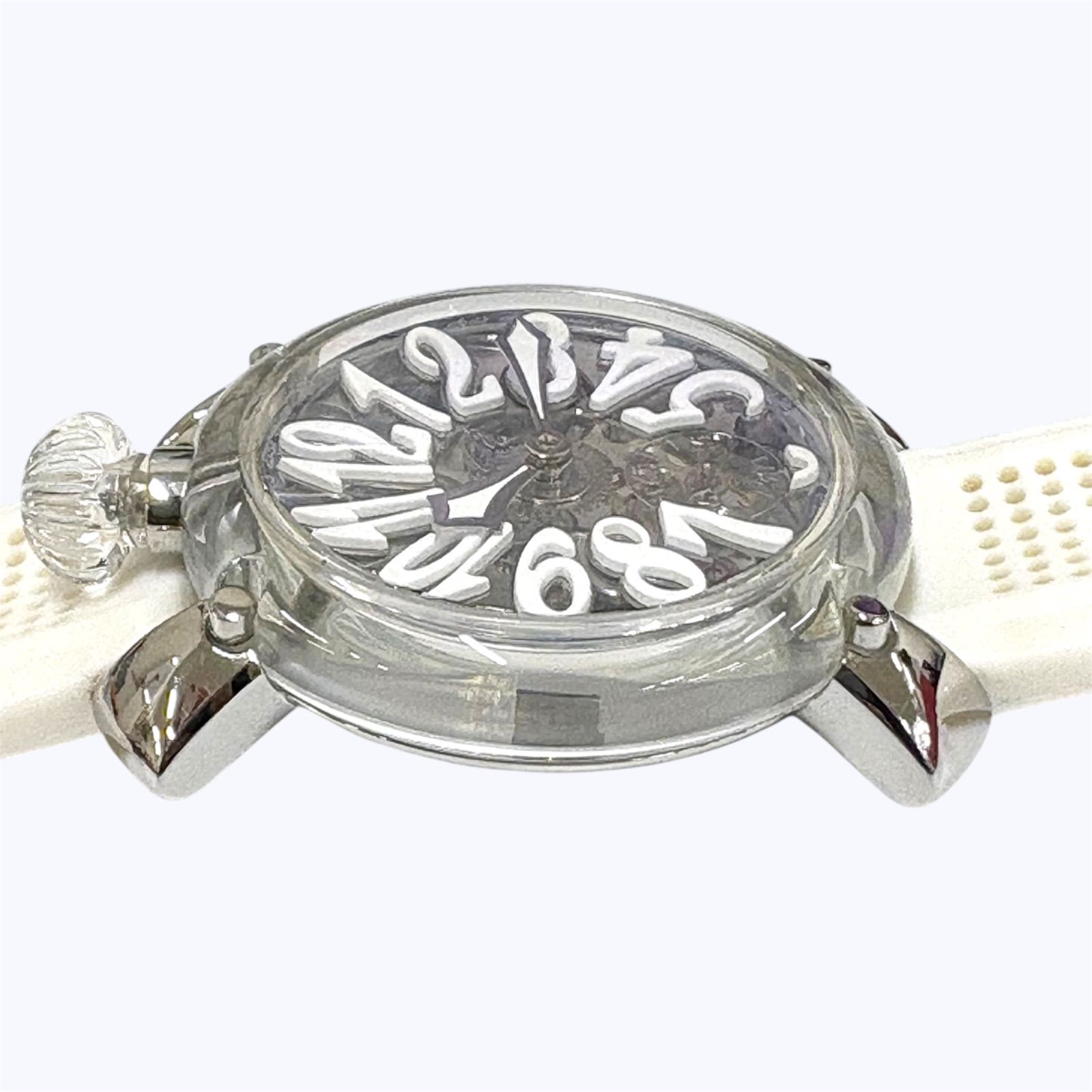 中古 GaGa MILANO ガガミラノ 6090.01 マヌアーレ48mm クリスタル 