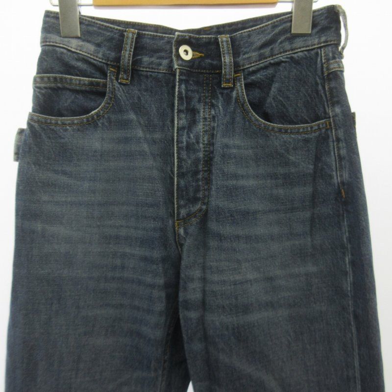 ボッテガヴェネタ VINTAGE WASHEDカーゴデニムパンツ ブルー ミッドブルーヴィンテージ インディゴウォッシュド ワイドレッグ