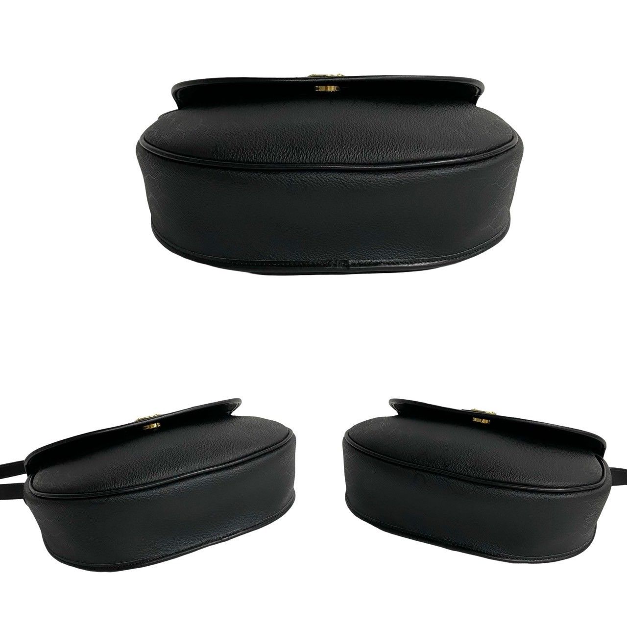 未使用保管品 Christian Dior ディオール ハニカム 柄 ロゴ レザー PVC 