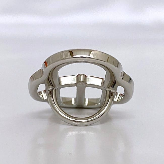 HERMES エルメス スカーフリング ミニバックル シルバーカラー エルメス スカーフリング ミニ バックル ミニブークル シルバー レッド