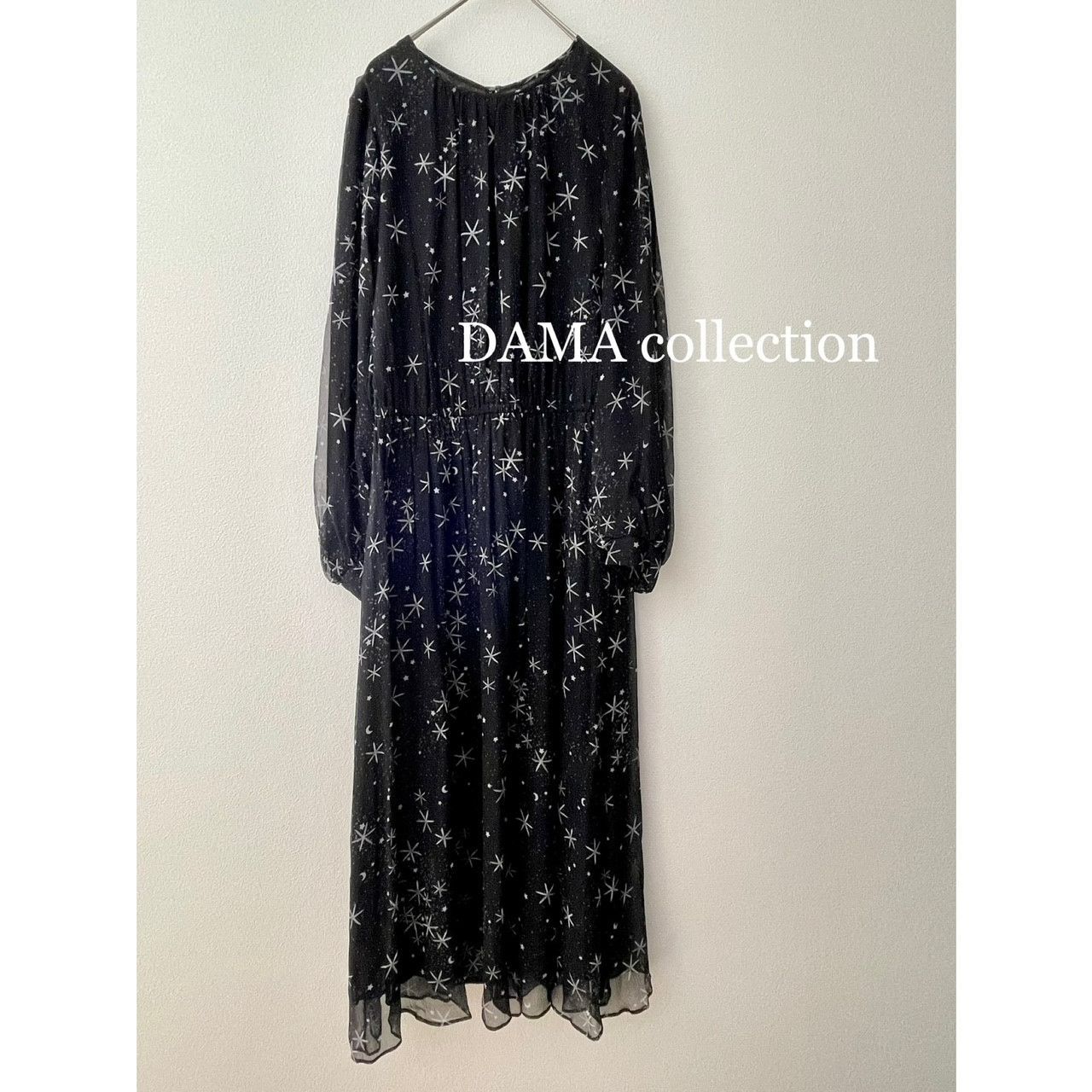 【ヴィヴィ様専用】DAMA collection シルク楊柳星柄プリントワンピース