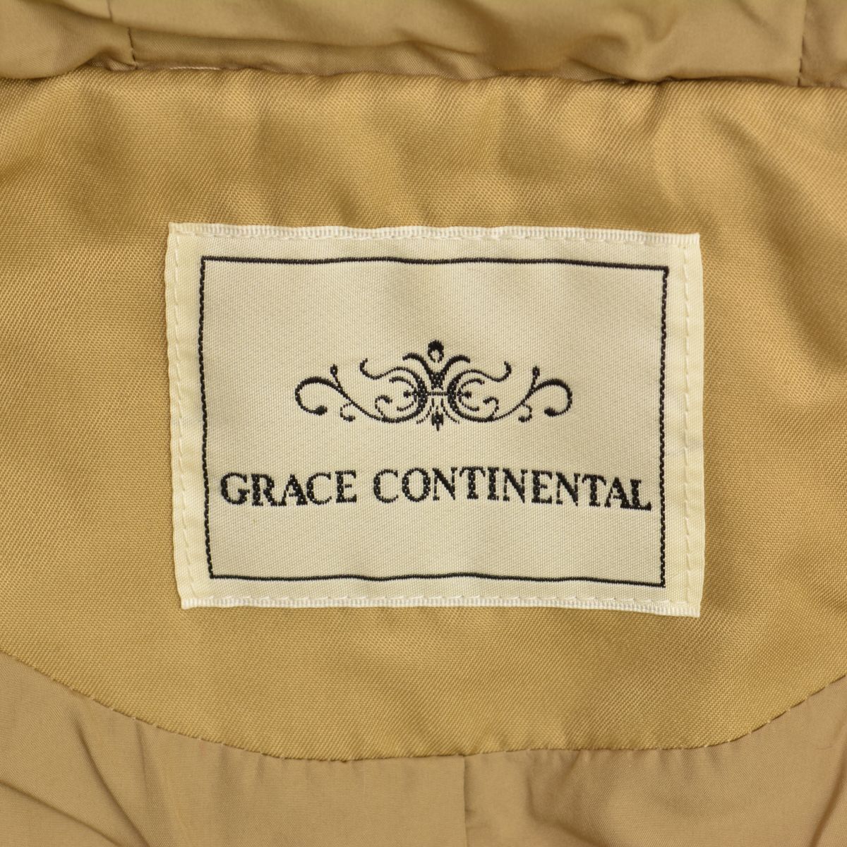 GRACECONTINENTAL】17407086 チャイニーズラクーンファー付 GRACECONTINENTAL】17407086 チャイニーズラクーンファー付