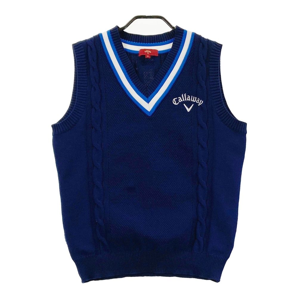 サイズ：M CALLAWAY キャロウェイ ニットベスト ネイビー系
