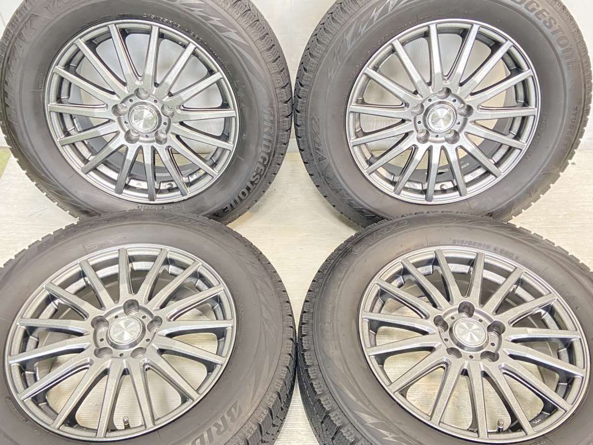 215/65R16  nブリヂストン ブリザック VRX2 n　 SEIN S n16x6.5 38 114.3-5穴 n中古タイヤ スタッドレスタイヤ ホイールセット 4本セットn w16240127028