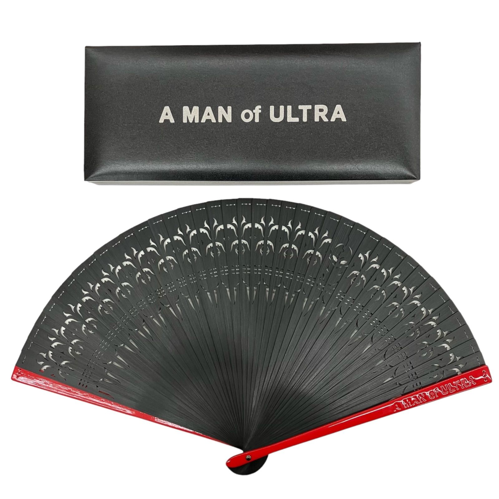186000 浜ya15 A MAN of ULTRA × 白竹堂 ウルトラレリーフファン ウルトラセブン 紳士用 扇子