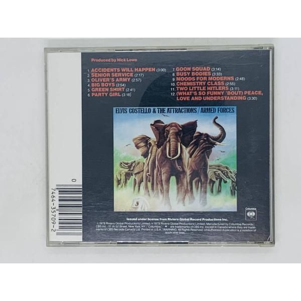 CD ELVIS COSTELLO / ARMED FORCES . エルビス・コステロ