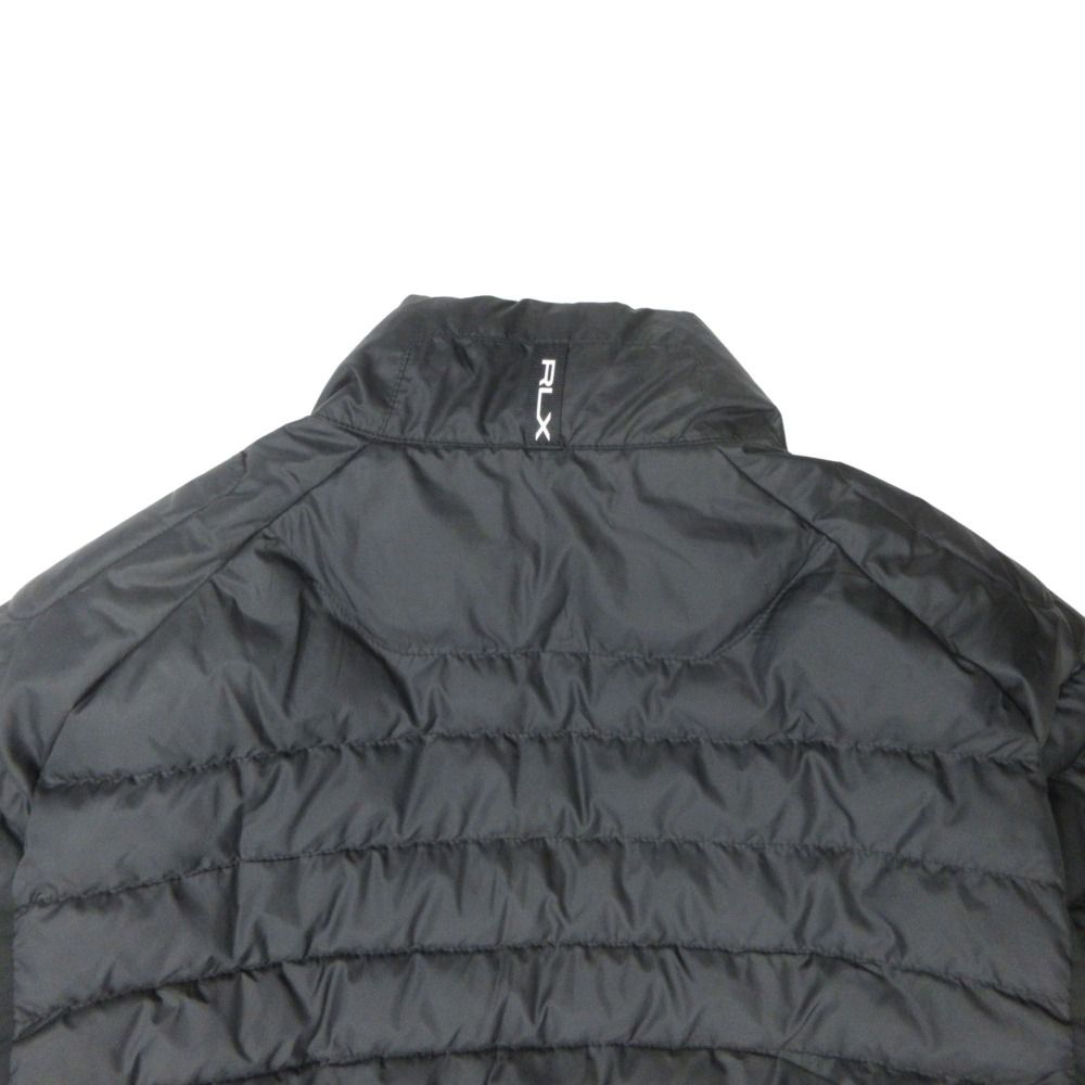 coco 中古 アールエルエックス ラルフローレン RLX RALPH LAUREN メンズ ブルゾン L 黒 ブラック 中綿入り 美品 RLX RALPH LAUREN アールエルエックス ラルフローレン