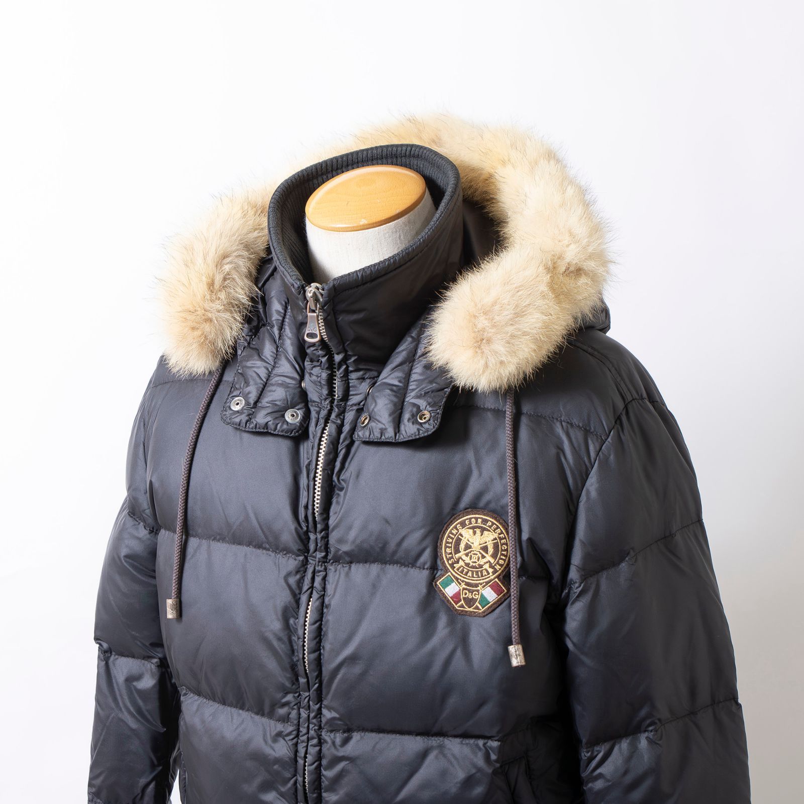 ドルチェ＆ガッバーナ D&G 中綿ジャケット ファー付き フード付き