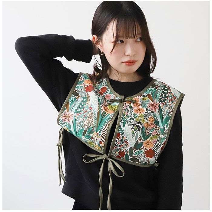 ロエフ　レモン刺繍　ビスチェ　ベスト LOEFF＞レモン ジャガード ベスト