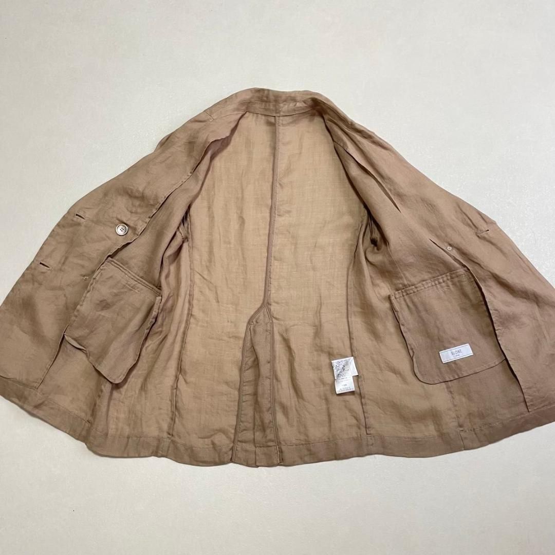 美品 24SS スローブイエナ ラミージョーゼットジャケット リネン100