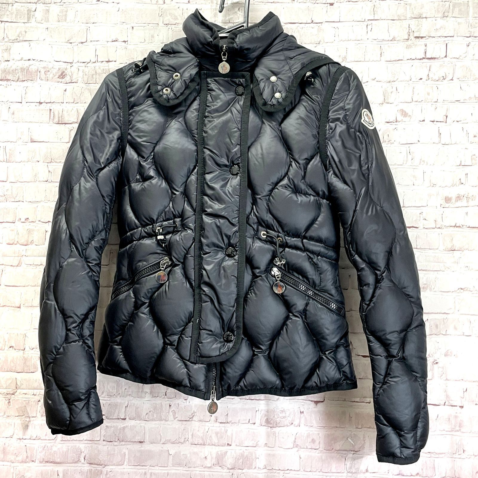 良品 Moncler MARMOTTE フード付 ダウンジャケット ダークネイビー 00 