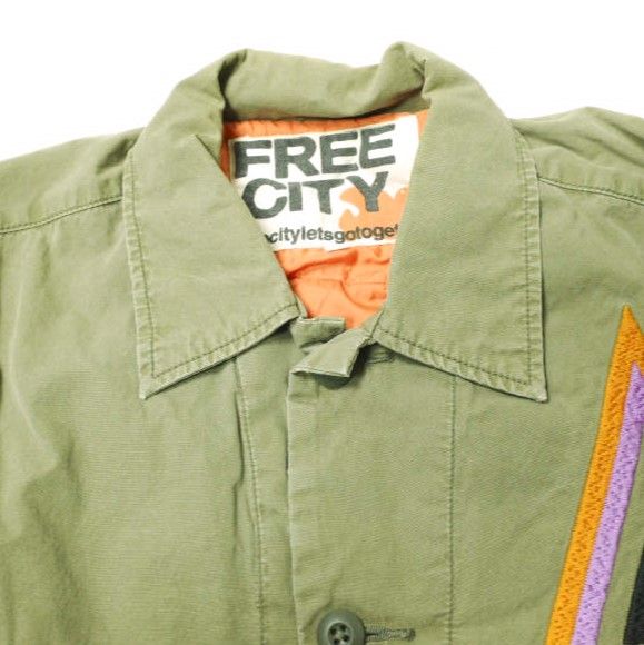 FREECITY フリーシティ 日本製 PADDED MILITARY JACKET 中綿入り ミリタリージャケット 700057-185 1 OLIVE アウター g17810