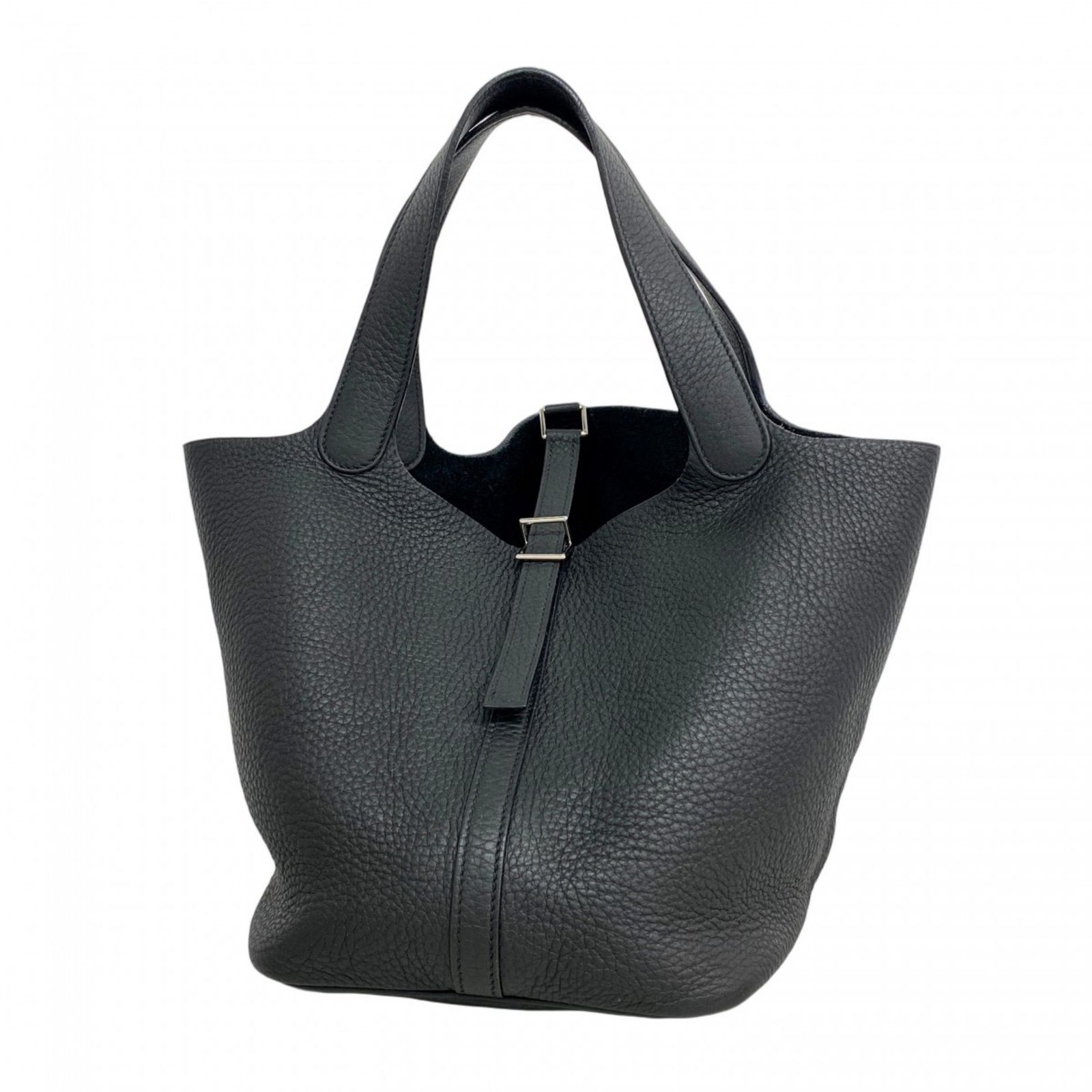 エルメス ハンドバッグ/ピコタンロックMM/T刻印/トリヨンクレマンス/トゥルティエールグレー/シルバー金具