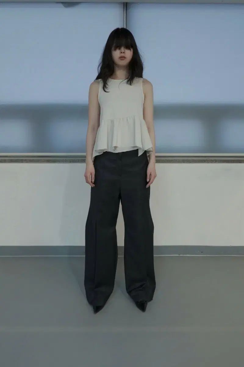 Eont s フリルトップス スラックス セットアップ