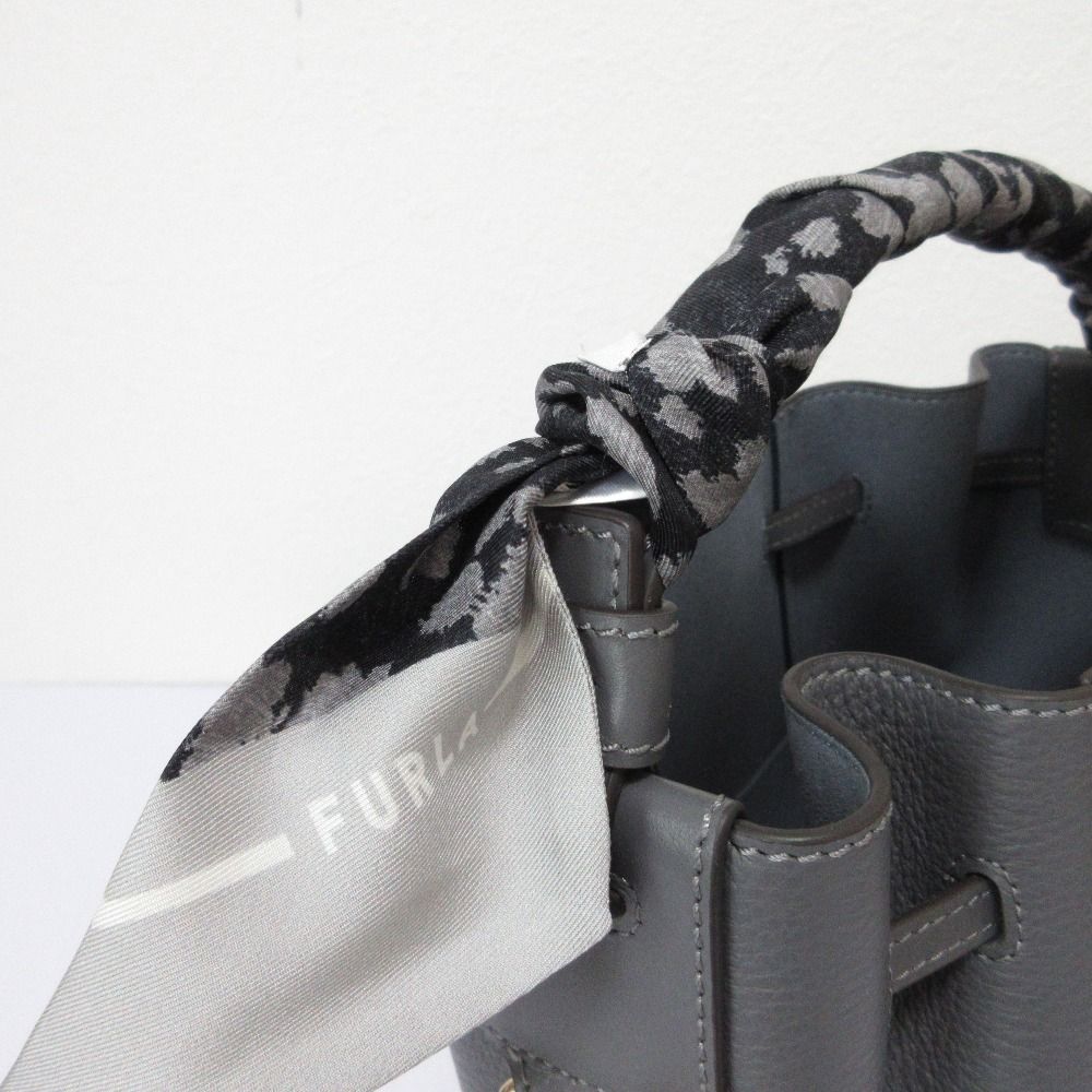 【未使用級/付属品完備】フルラ ミアステラ 巾着 2way ハンドバッグ レザー 美品 FURLA フルラ ミアステラ レザー 巾着 2WAY ショルダーバッグ