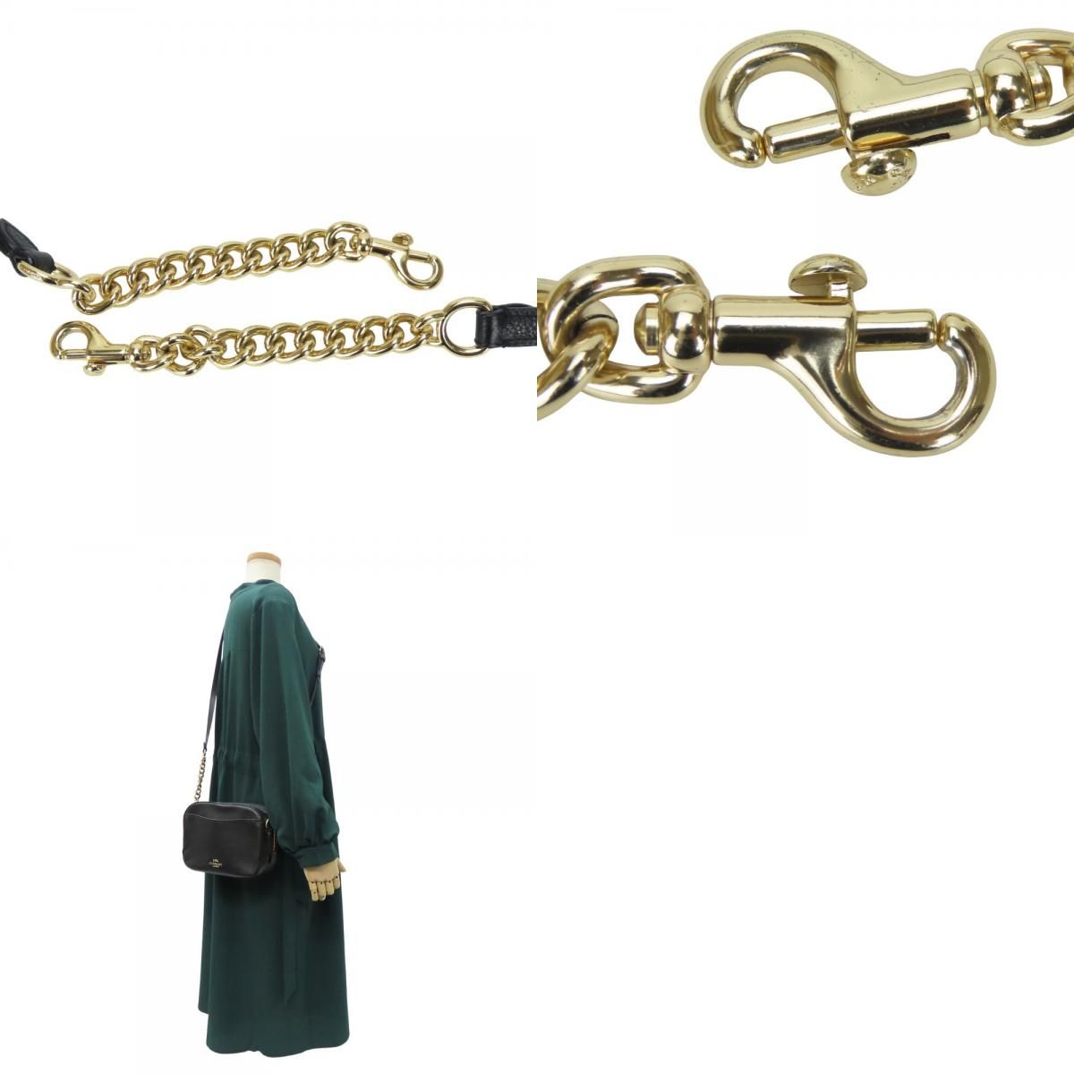 中古】 コーチ ショルダーバッグ 29411 カメラバッグ レザー ブラック