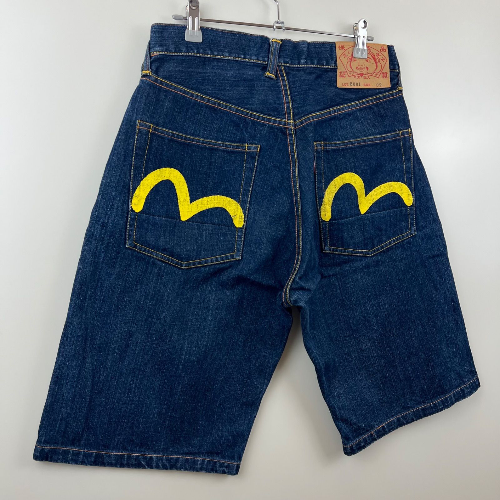 エヴィス EVISU 2001 ハーフ パンツ カモフラージュ柄 石垣迷彩