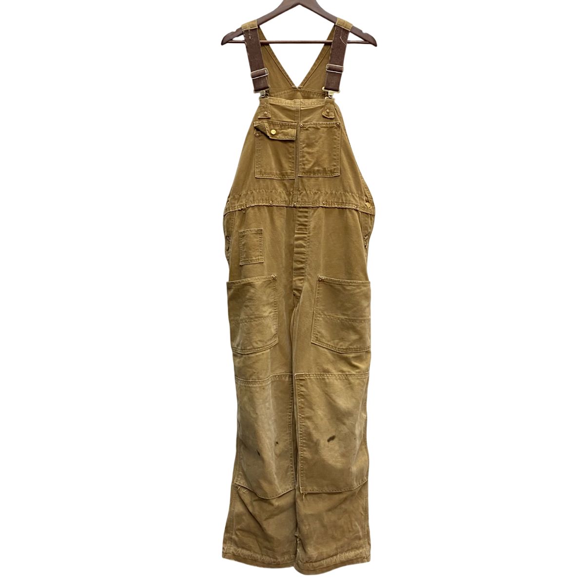 カーハート Carhartt 60 s 70 s ダブルニー デカCボタン つなぎ オーバーオール ベージュ 201MB-1097 VB