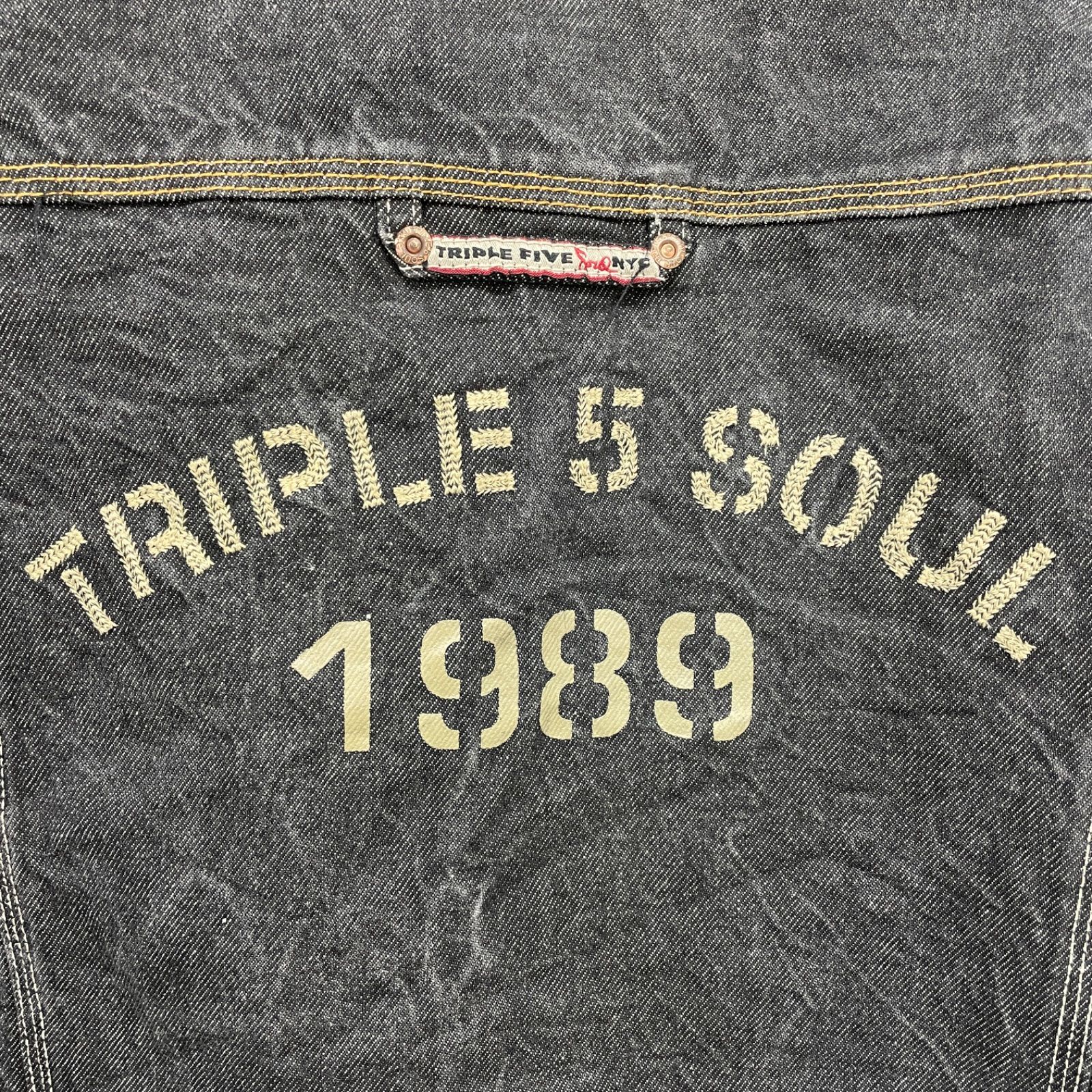 TRIPLE FIVE SOUL デニムジャケット ジージャン M ブラック - メルカリ