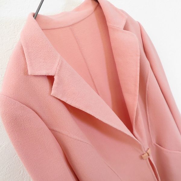 未使用 タグ付き HANAE MORI ハナエモリ テーラードジャケット ピンク 未使用 タグ付き HANAE MORI ハナエモリ テーラードジャケット