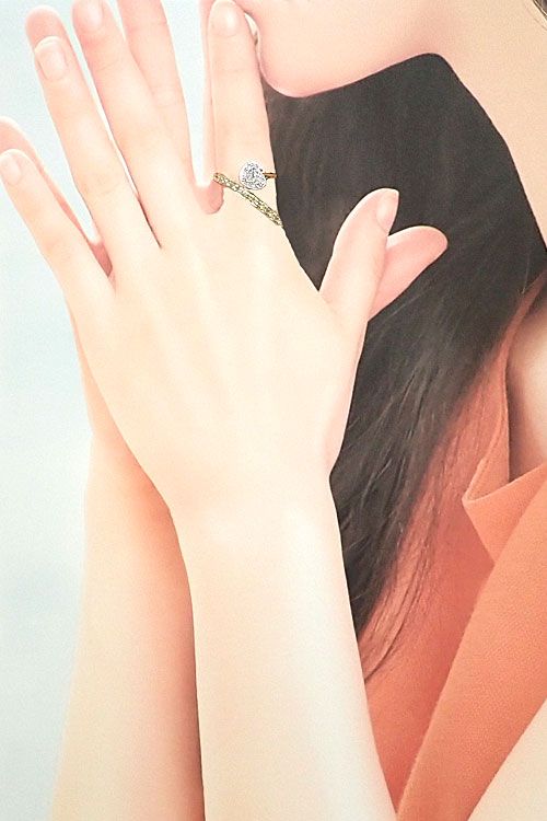 カラッチ ダイヤモンド リング K18イエローゴールド K18ホワイト  