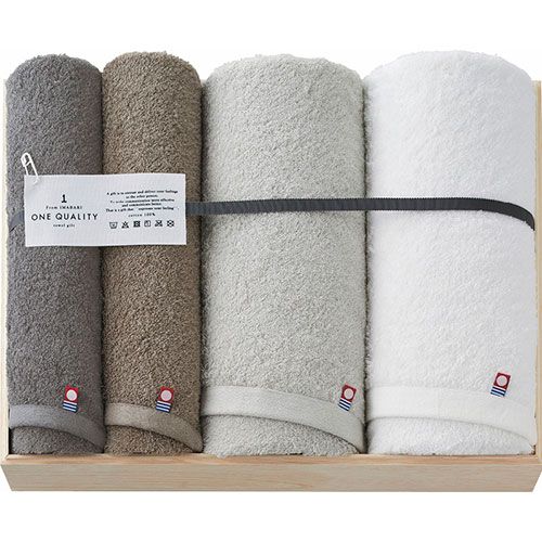 今治 ONE QUALITY バスタオル2P-フェイスタオル2P C5063060