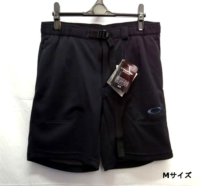 【オークリー】 ショートパンツ 速乾 吸汗 ブラック (Mサイズ) OAKLEY