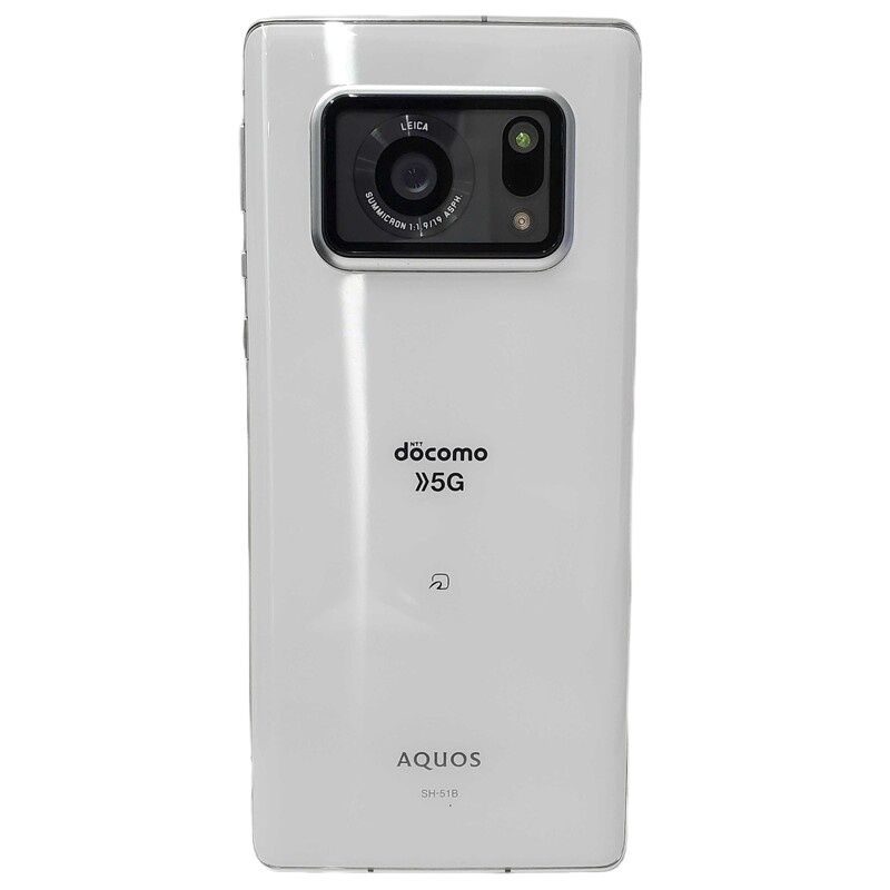 SIMロック解除済 SHARP AQUOS R6 128GB SH-51B docomo ○判定 ホワイト アンドロイドスマートフォン スマホ 32510K249