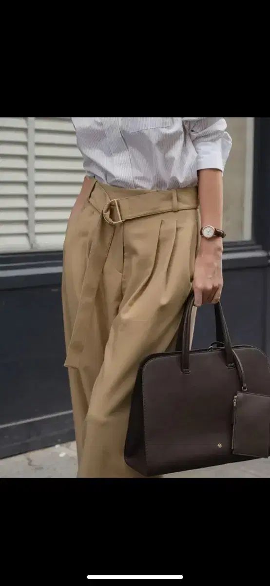 UMER バネッサ ワイドスラックス キャメル