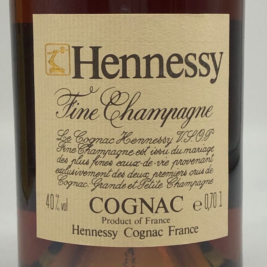 ヘネシー VSOP ファインシャンパーニュ スリムボトル クリア
