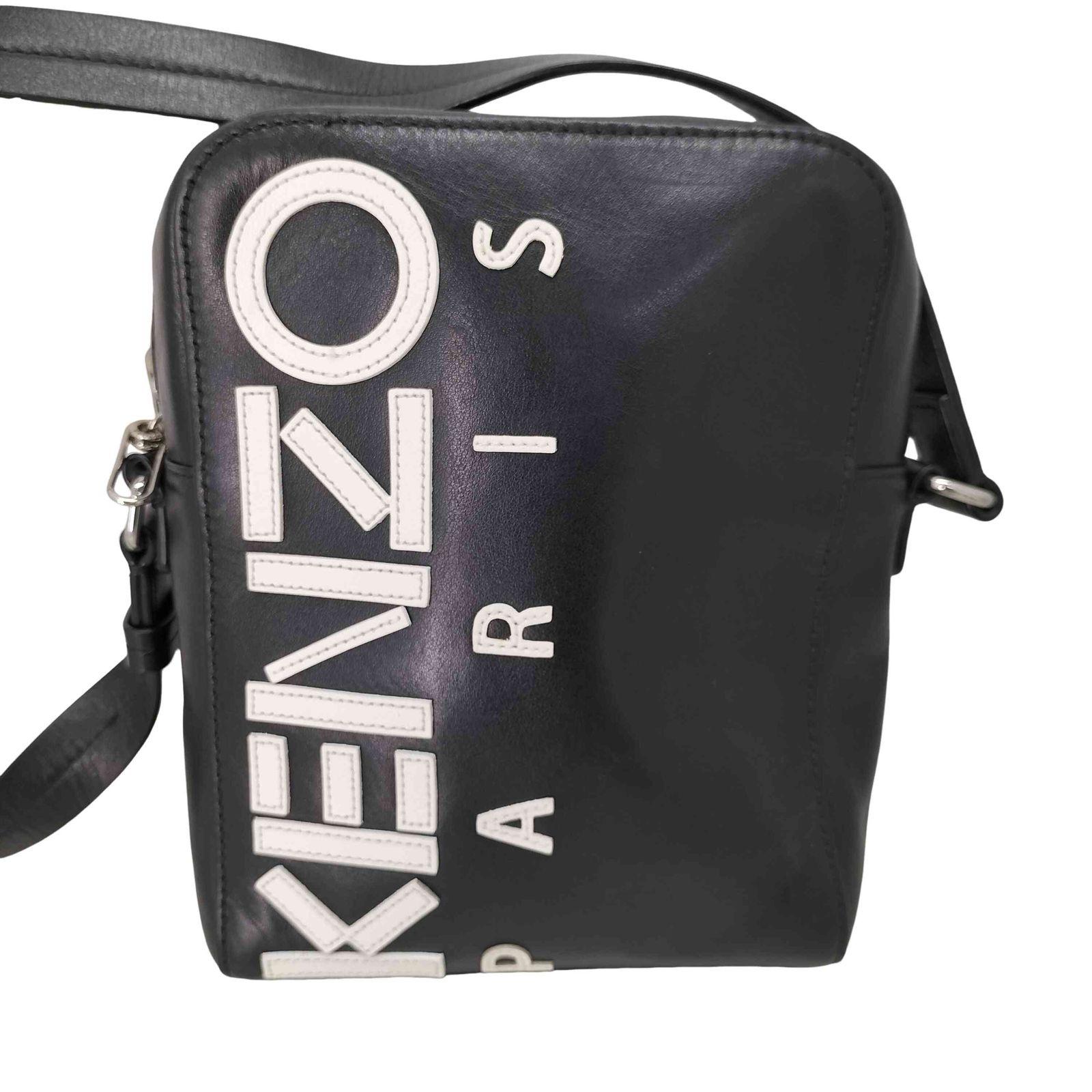 KENZO PARIS レザー ショルダーバッグサコッシュケンゾーパリス 
