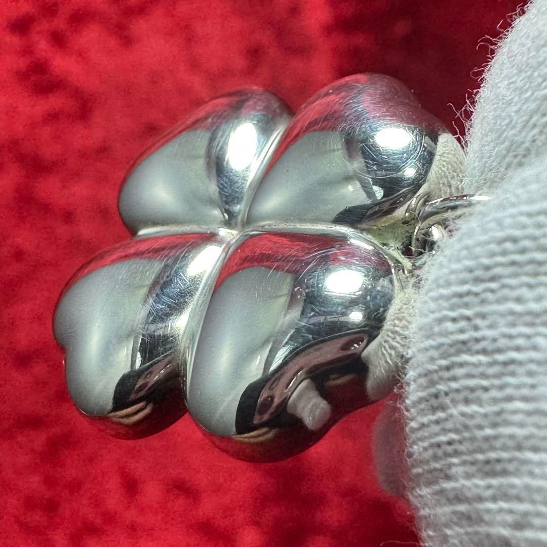 美品 可愛いクローバー ネックレス ジョージジェンセン/GEORG JENSEN