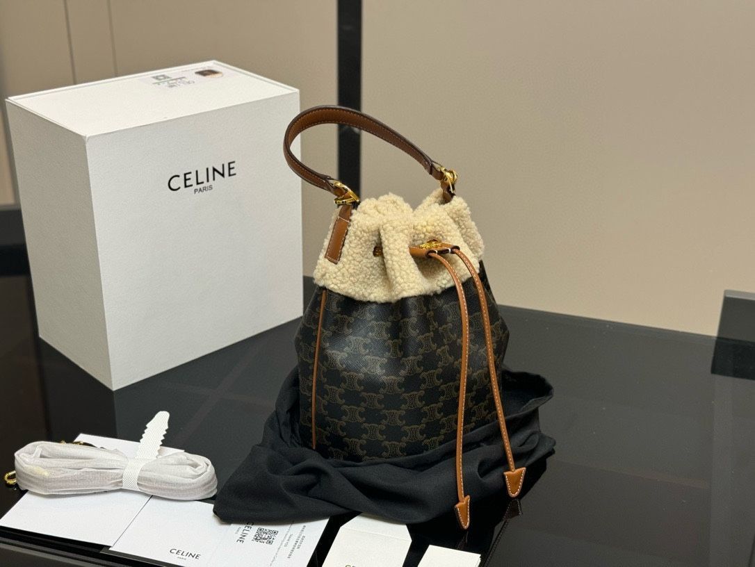 Celine バケットバッグ モノグラムデザイン - 折り畳みボックス付き | セリーヌ レディースバッグ｜ ｜ -WTO輸入1