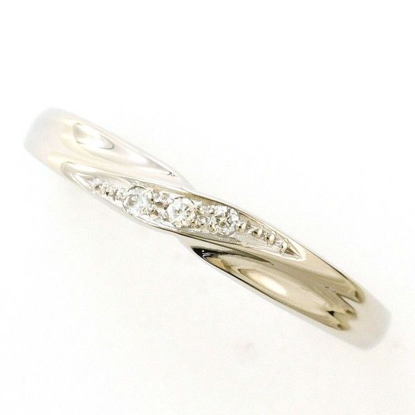 PT900 リング ring 指輪 14号 ダイヤ 0.03 総重量約2.9g