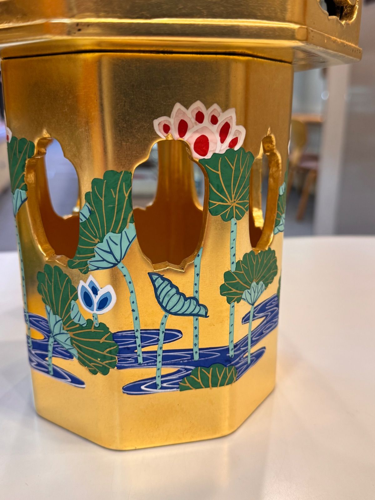 6.5寸蓮水彩色 寺仏具