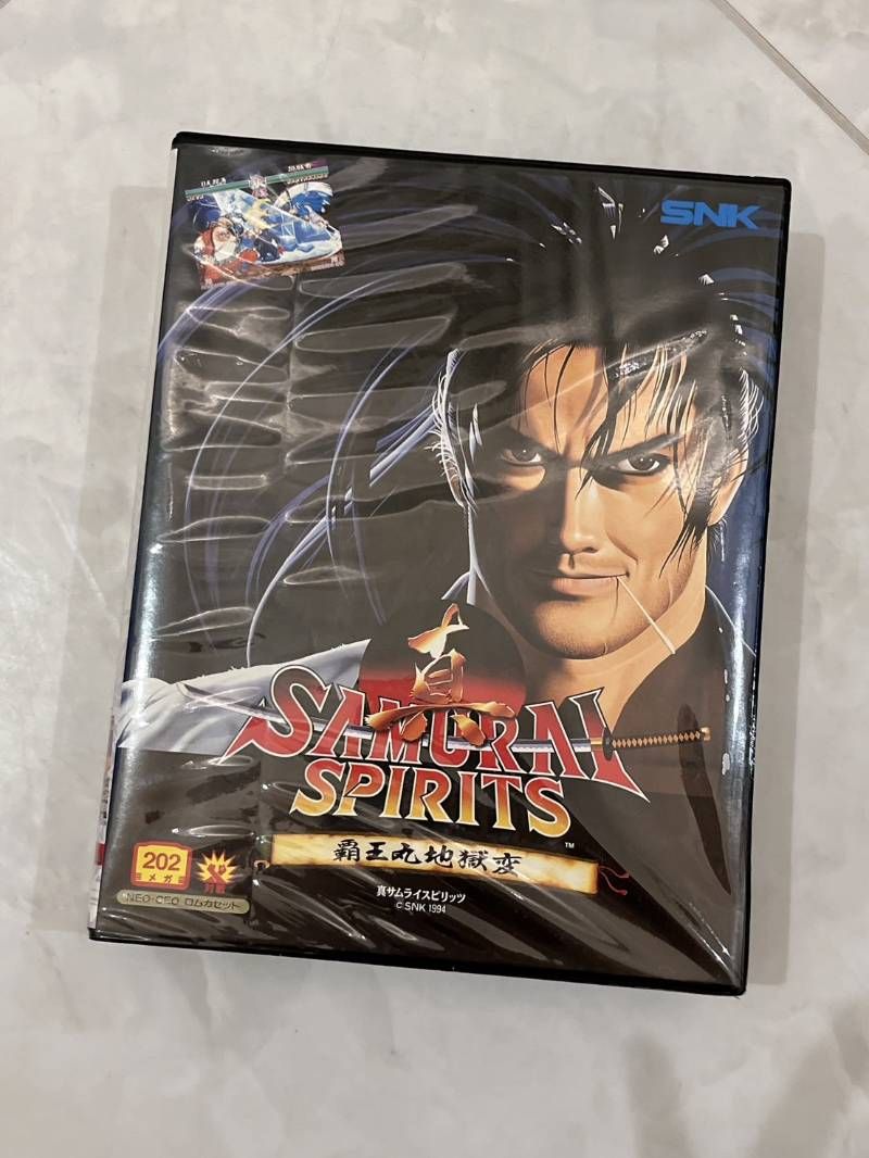 美品 SNK ネオジオ ROM 真サムライスピリッツ 覇王丸地獄変 取説