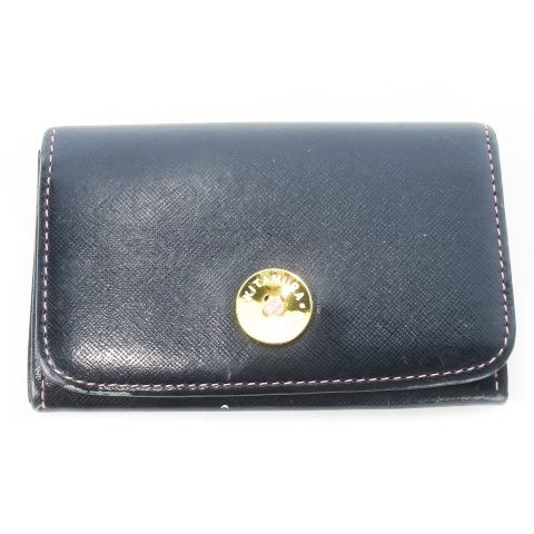 完売【価格相談可】新品　kitamura 名刺入れ 本革 ネイビー　ステッチ 名刺入れ｜キタムラオンラインショップ