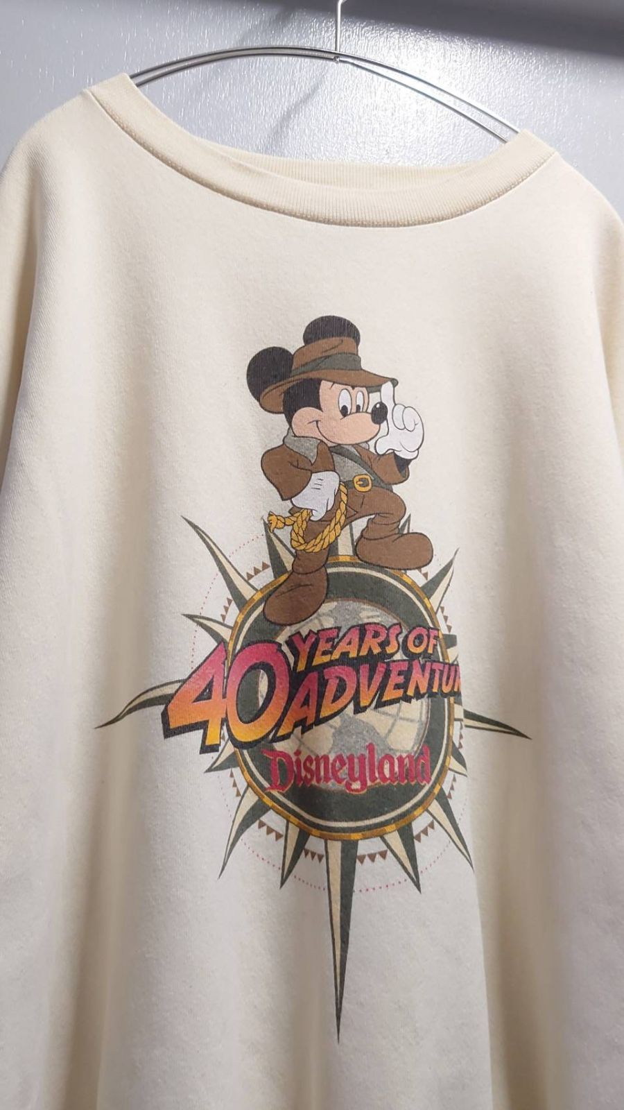 OLD Disney ミッキーマウス刺繍スウェット sizeL HR040 OLD Disney ミッキーマウス刺繍スウェット sizeL HR040 90's Old