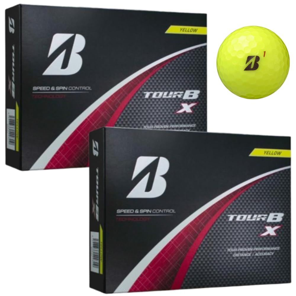 ２ダースセット ブリヂストン 2025 TOUR B X ツアー B X イエロー 2ダースセット 24球 オリジナルショップカード