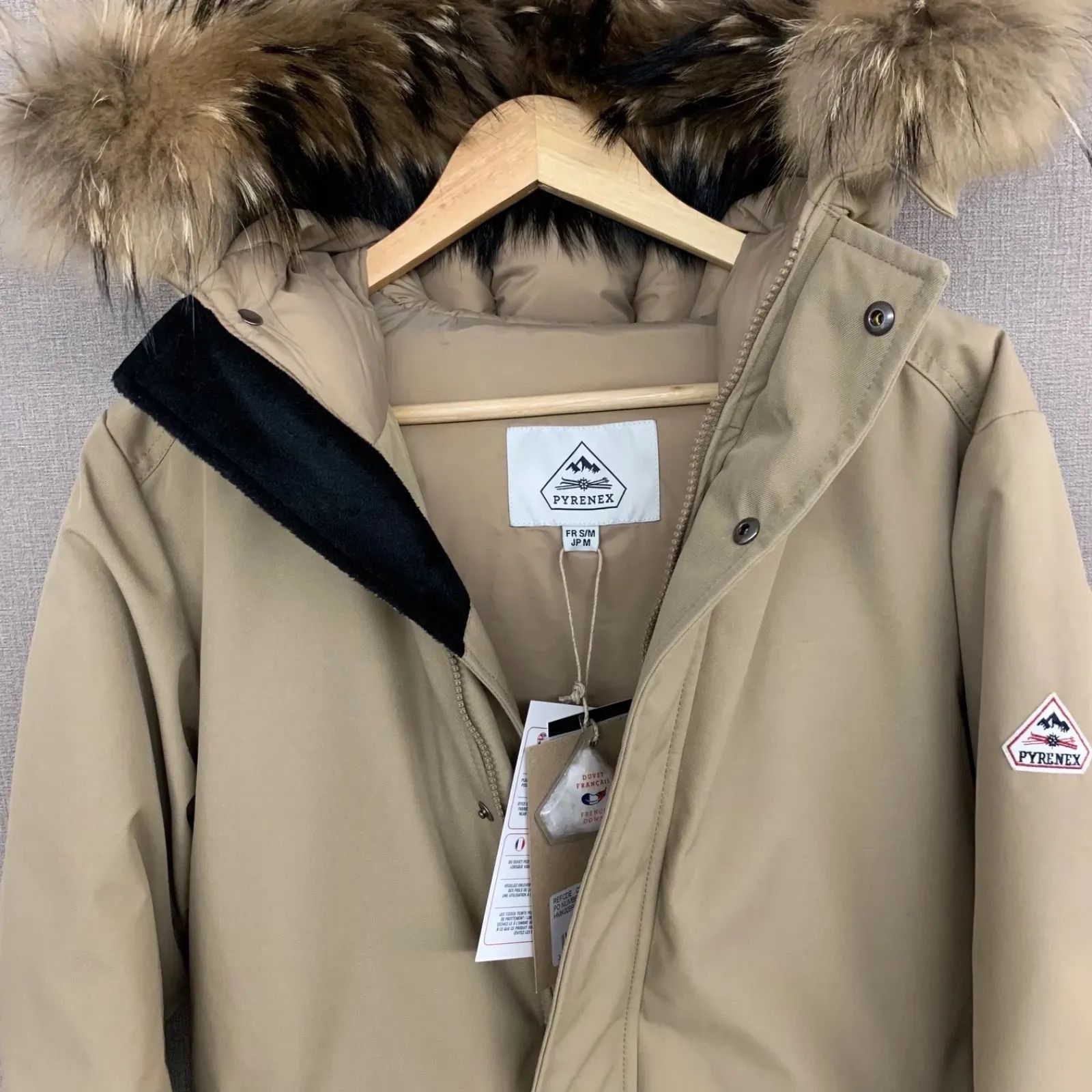 ピレネックス PYRENEX ダウンジャケット アヌシー Mサイズ TAN - メルカリ