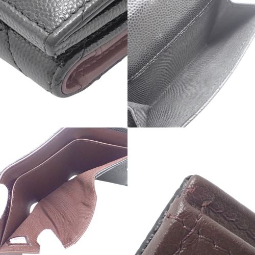 CHANEL(シャネル) マトラッセ ココマーク 三つ折り財布 コンパクト財布