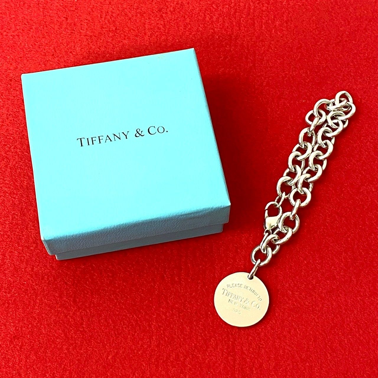 極 美品 TIFFANY&Co. ティファニー リターントゥ ブレスレット 