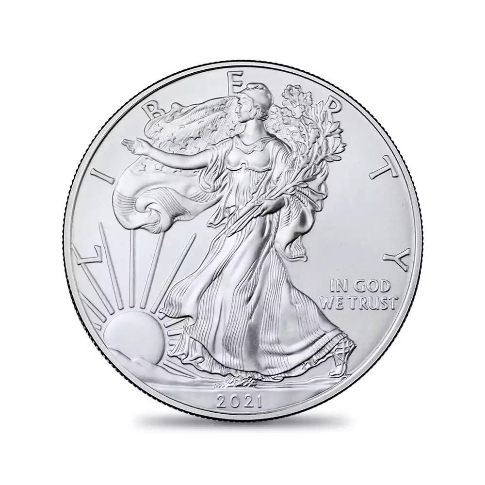 アメリカ 2021 1型 イーグル 1ドル 1オンス 銀貨 【5枚】 (コイン