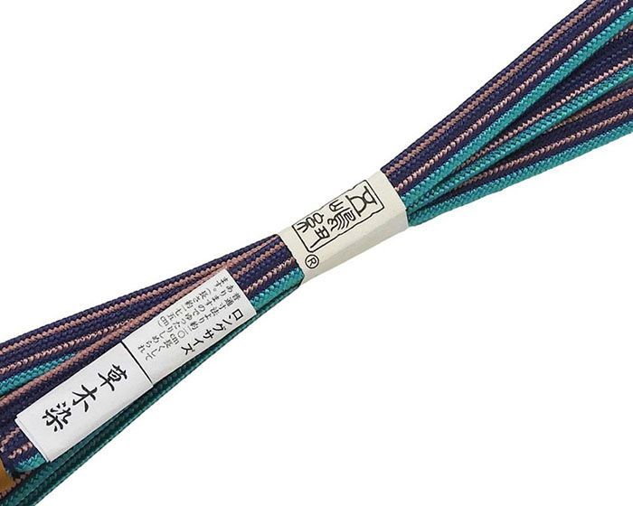 帯締め 正絹 五嶋紐 帯締め ロングサイズ 草木染 日本製 平組 長尺 LL