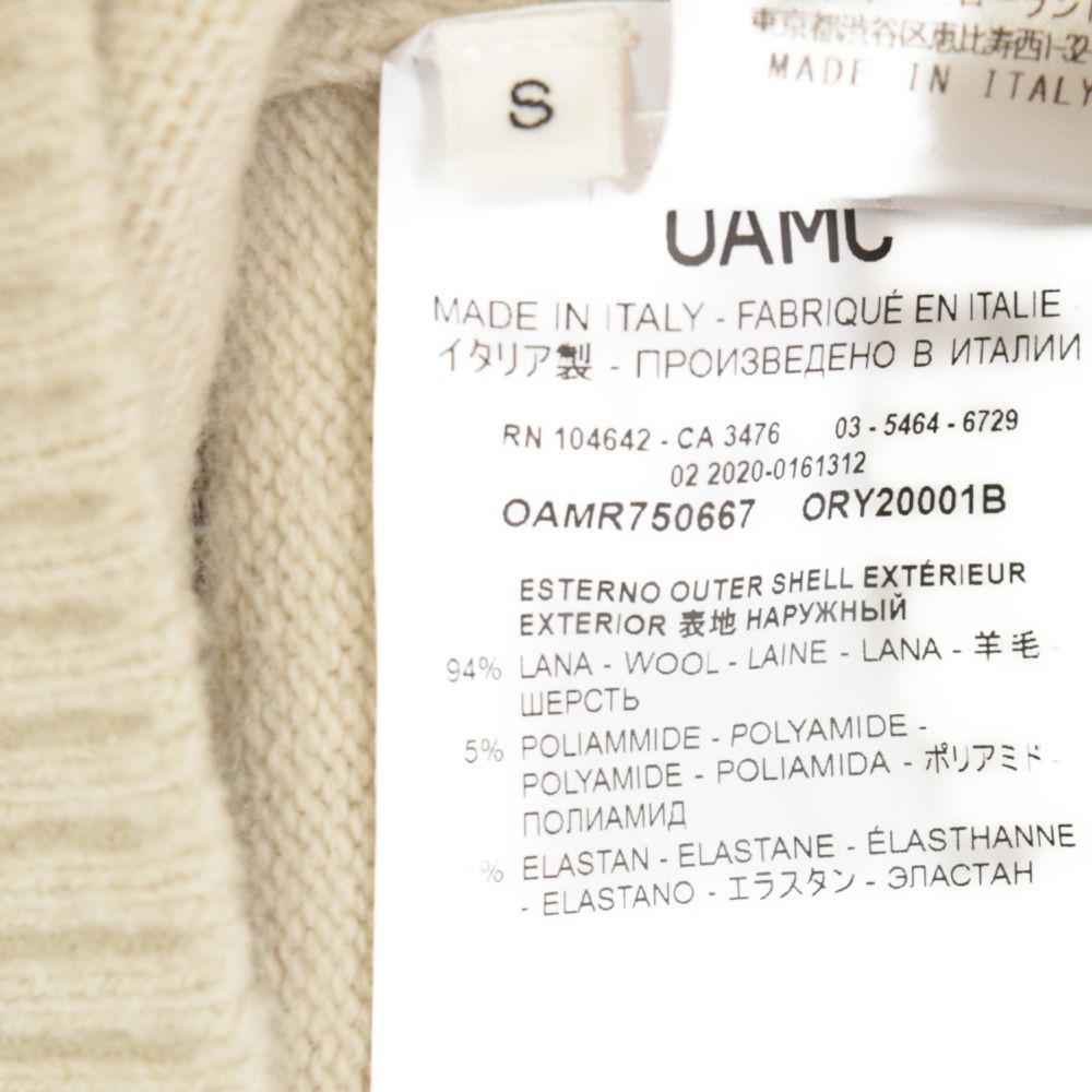 【定価10万】OAMC バック ロゴ ウィスラー クルーネック ニット セーター