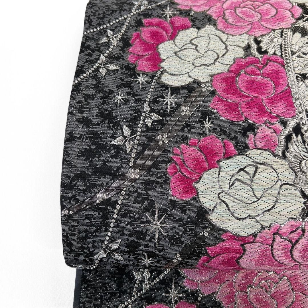 未着用　作家もの　唐織　唐花模様　ライトグレー　袋帯　着物　121a p 未着用 作家もの 唐織 唐花模様 ライトグレー 袋帯 着物 121a p - メルカリ