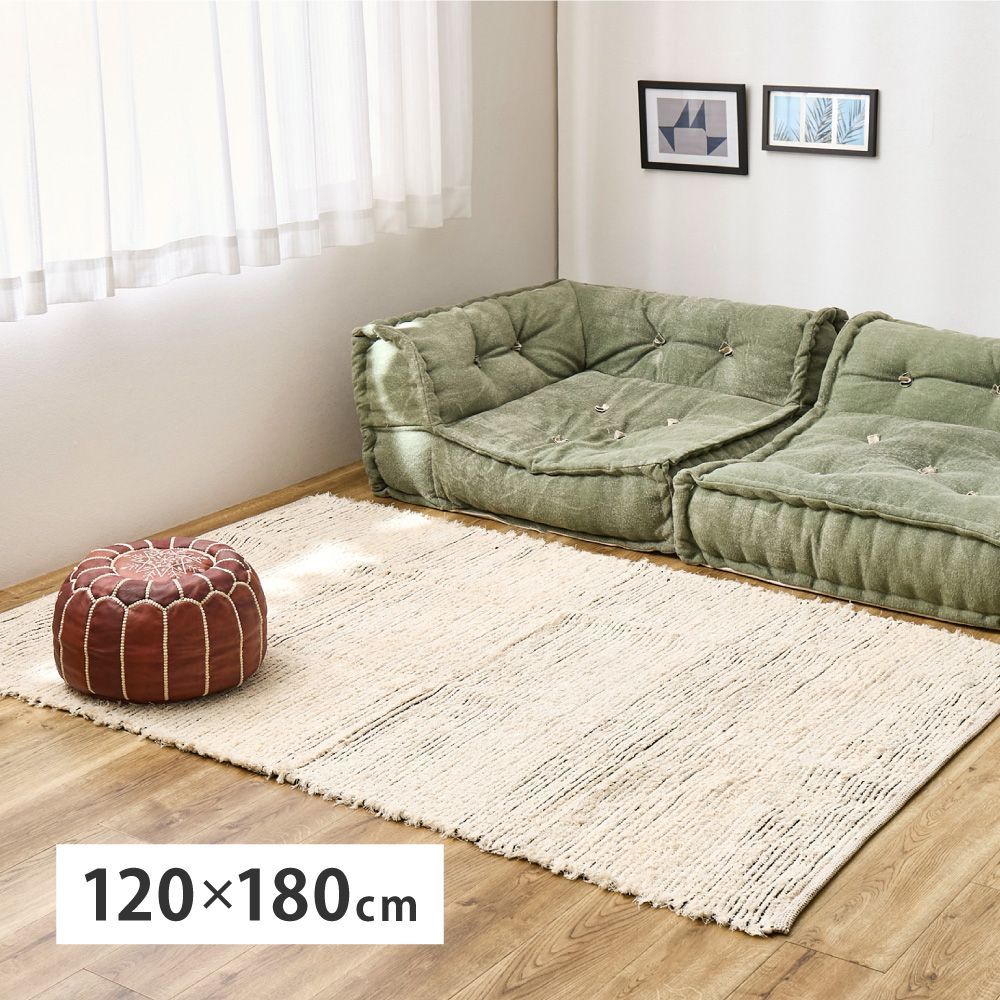 未使用※インド ブロックプリント 中綿入りベビーキルト ネイティヴ